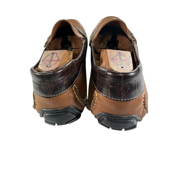 Johnston & Murphy Mens Size 12 M Brown Casual Slip On Driving Loafers NICE - Picture 3 of 8